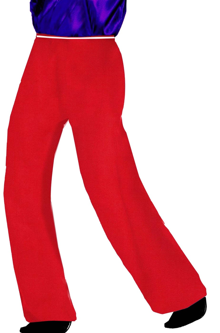 Pantaloni uomo rossi con elastico in vita 