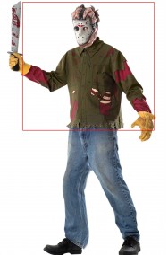 Set per vestito halloween ragazzo Jason Voorhees di Venerdi' 13