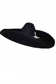 Sombrero Messicano nero 58 cm di diametro