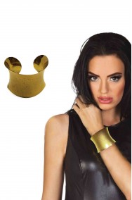 Bracciale di metallo dorato largo da romana greca egizia Cleopatra