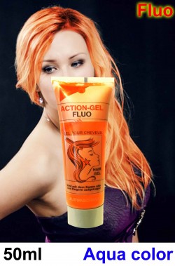 Colore per capelli arancione fluo teatrale