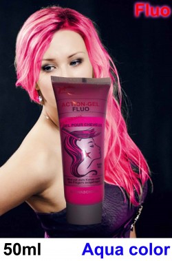 Colore per capelli rosa fucsia fluo in gel