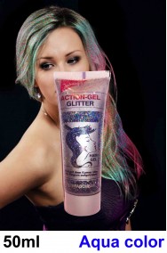Brillantini per capelli in gel liquido color arcobaleno