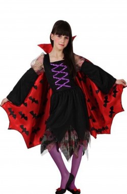 Costume Halloween Vampirella Pipistrella bambina 