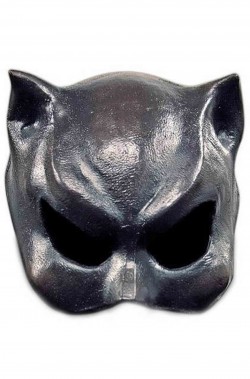 Maschera di Catwoman nera di lattice di gomma