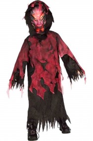 Costume di Halloween da bambino diavolo dell'inferno