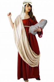 Costume di Maria la Madre di Gesu' per Presepe Vivente e Passione di Cristo