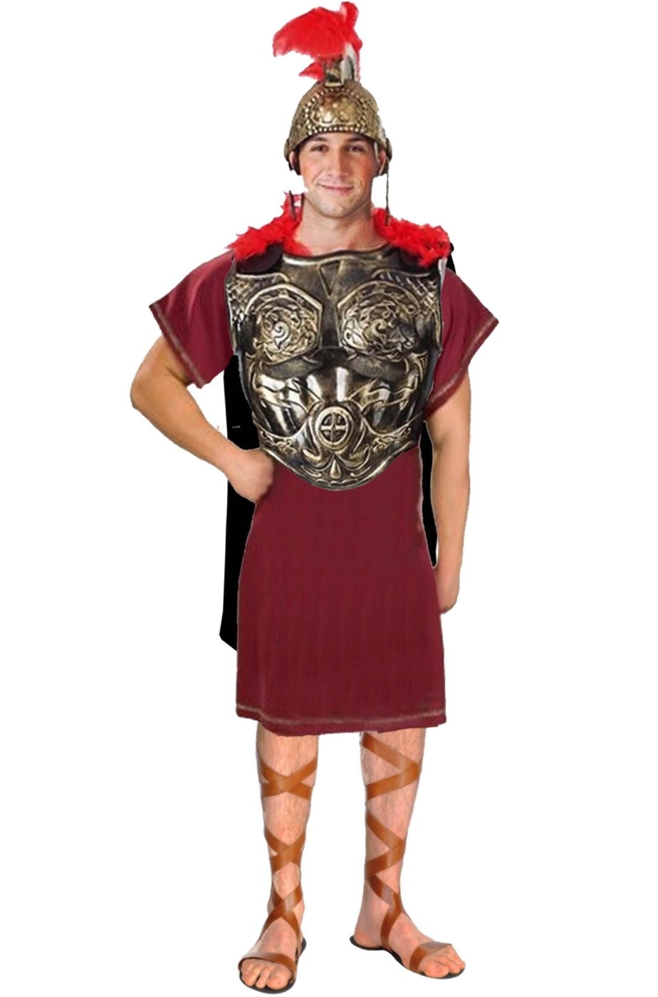 Costume carnevale antico romano completo con armatura bronzo