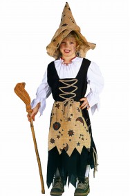 Costume da befana o strega tradizionale da bambina