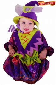 Costume Halloween strega per neonata alta qualita'