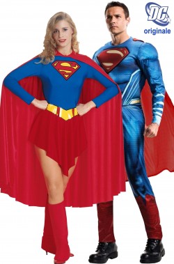 Coppia di costumi Superman e Supergirl