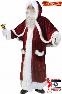 Vestito da Babbo Natale bello di alta qualità a cappotto