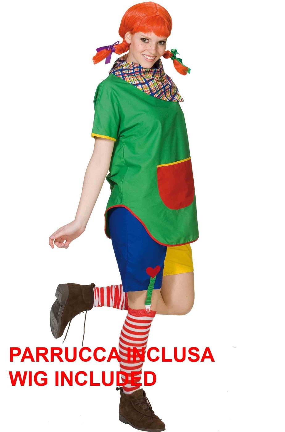 parrucca pippi calzelunghe adulto