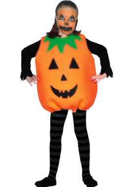 Costume Bambina Zucca di Halloween