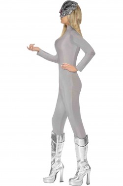 Costume tuta second skin Robot Borg donna