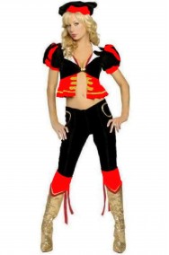 Costume donna Torera rossa e nera