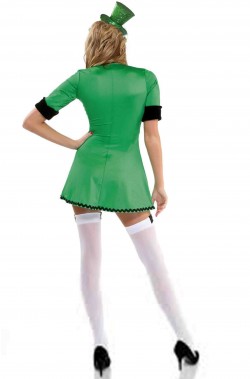 Costume carnevale da donna Elfa di San Patrizio Leprecauno