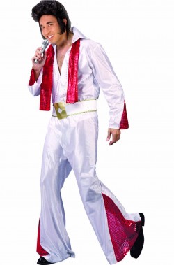 Costume carnevale adulto Elvis re del Rock economico