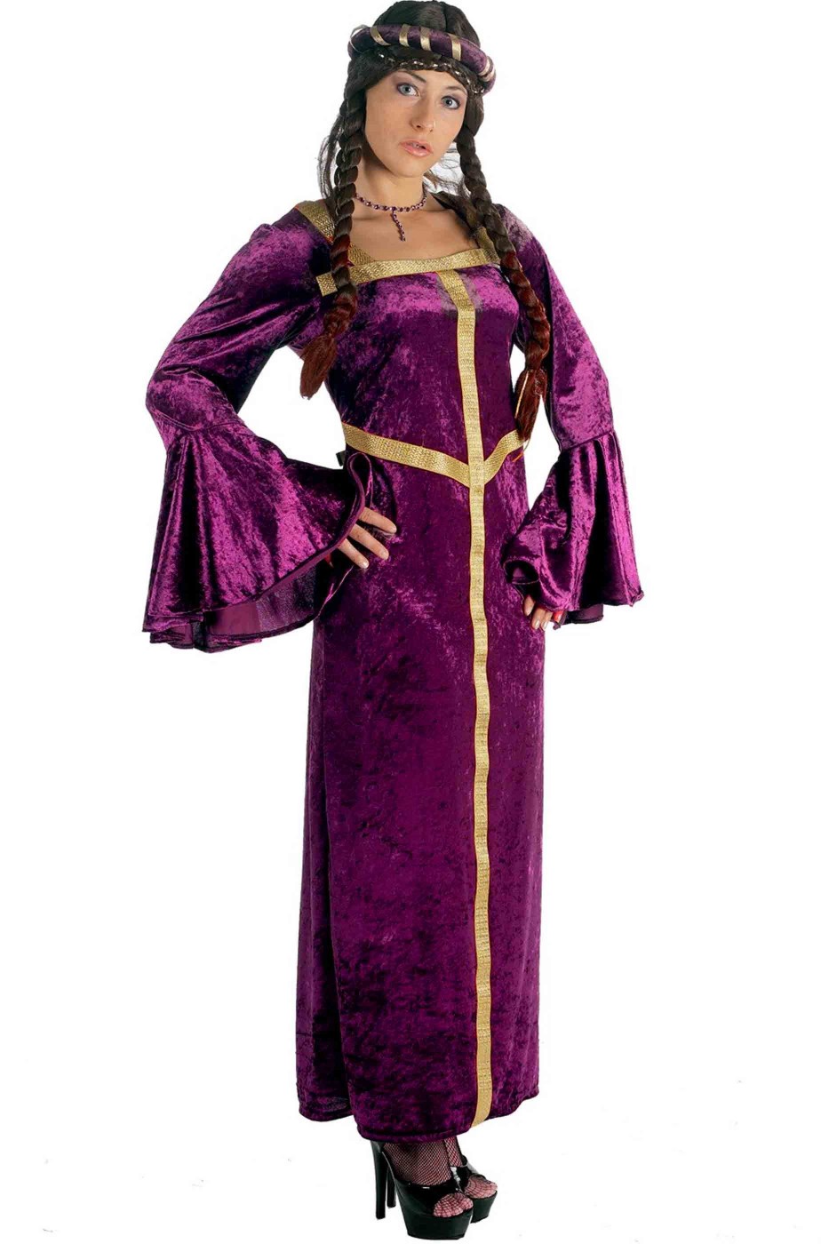 Costume Donna medievale viola bambina