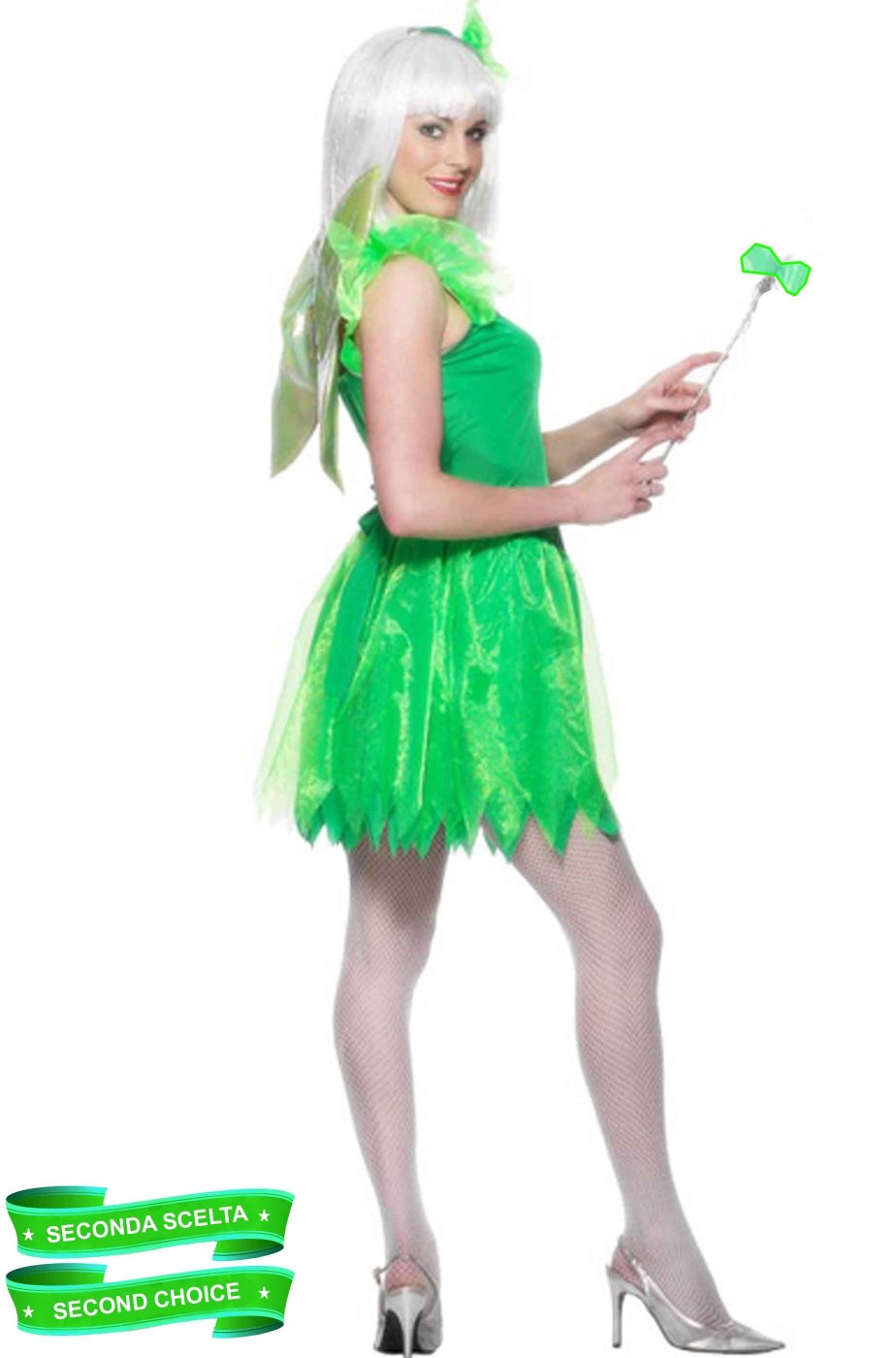 Costume Elfa verde Trilli Campanellino seconda scelta