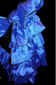 Costume carnevale donna Ballerina del Can Can blu