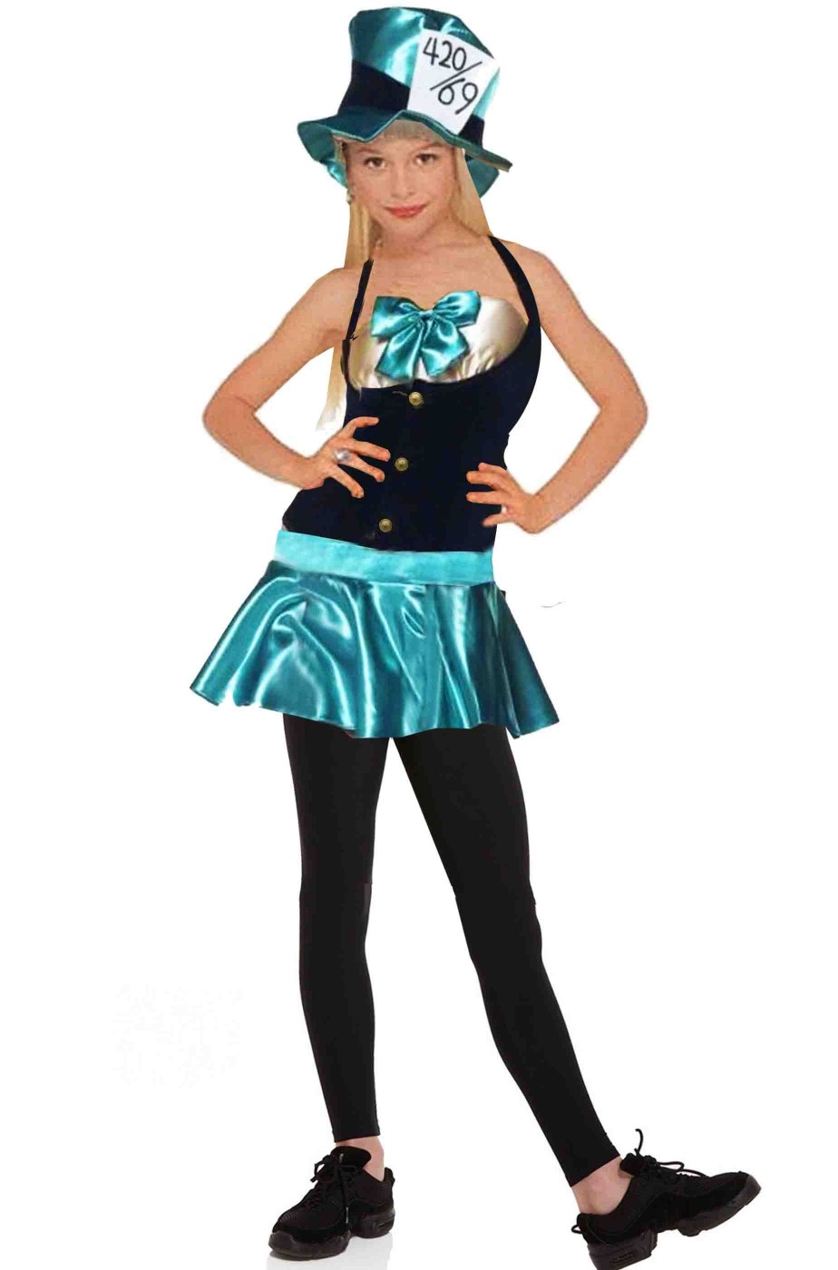Costume Carnevale da Bambina Cappellaia Matta di Alice