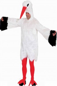 Costume di carnevale mascotte da cicogna 