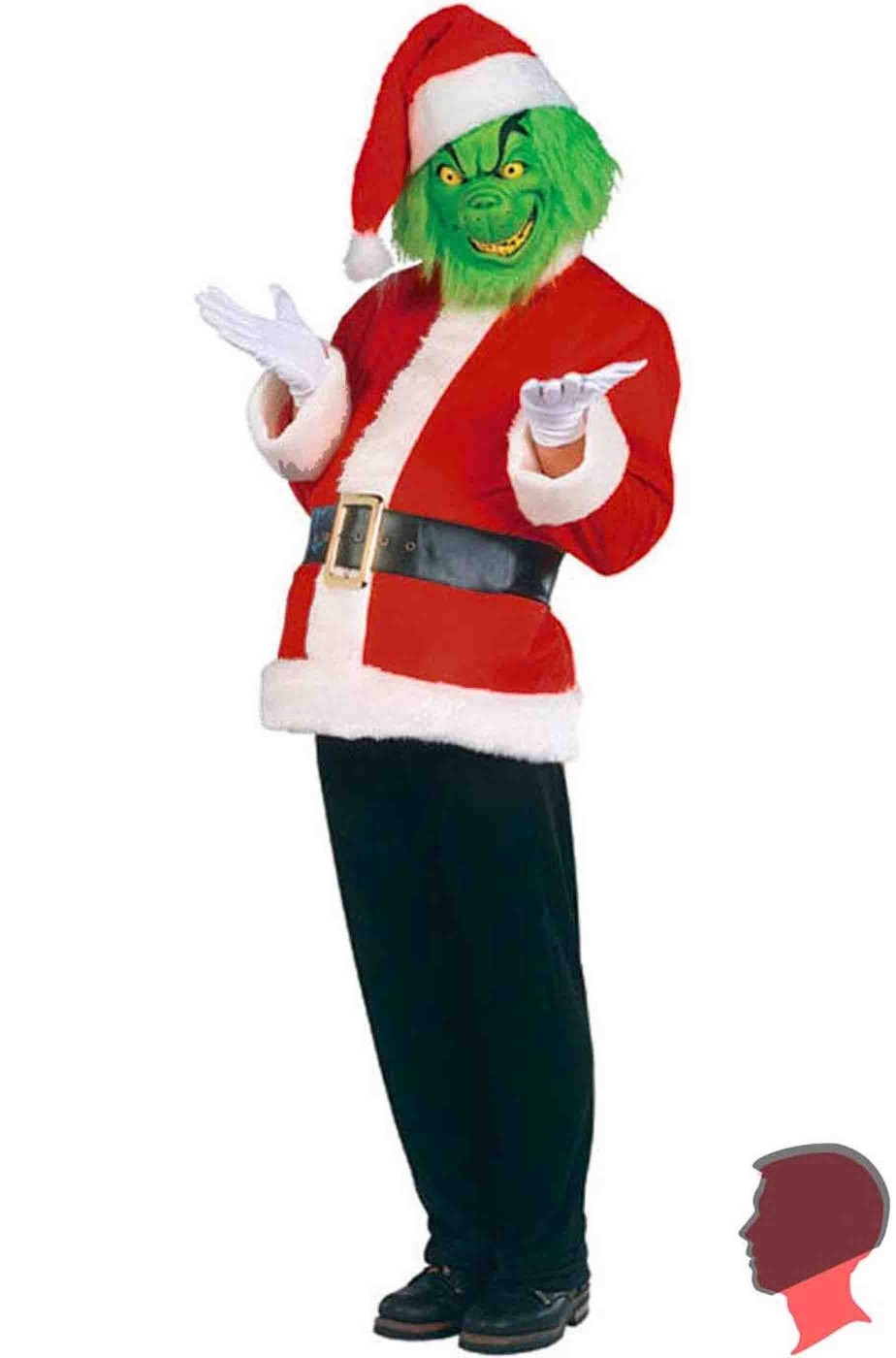 Costume del Grinch di Jim Carrey adulto