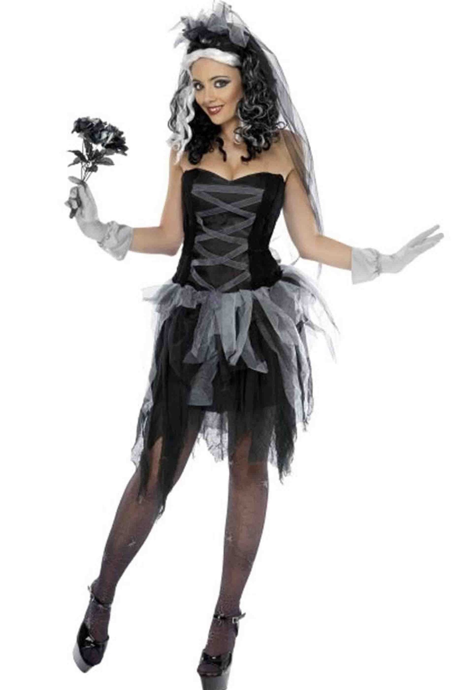 Costume carnevale travestimento Halloween Donna Sposa Horror