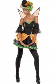 Costume carnevale o halloween donna fata zucca