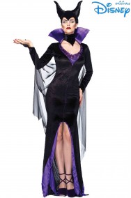 Costume Halloween di Maleficent nero lungo originale Disney