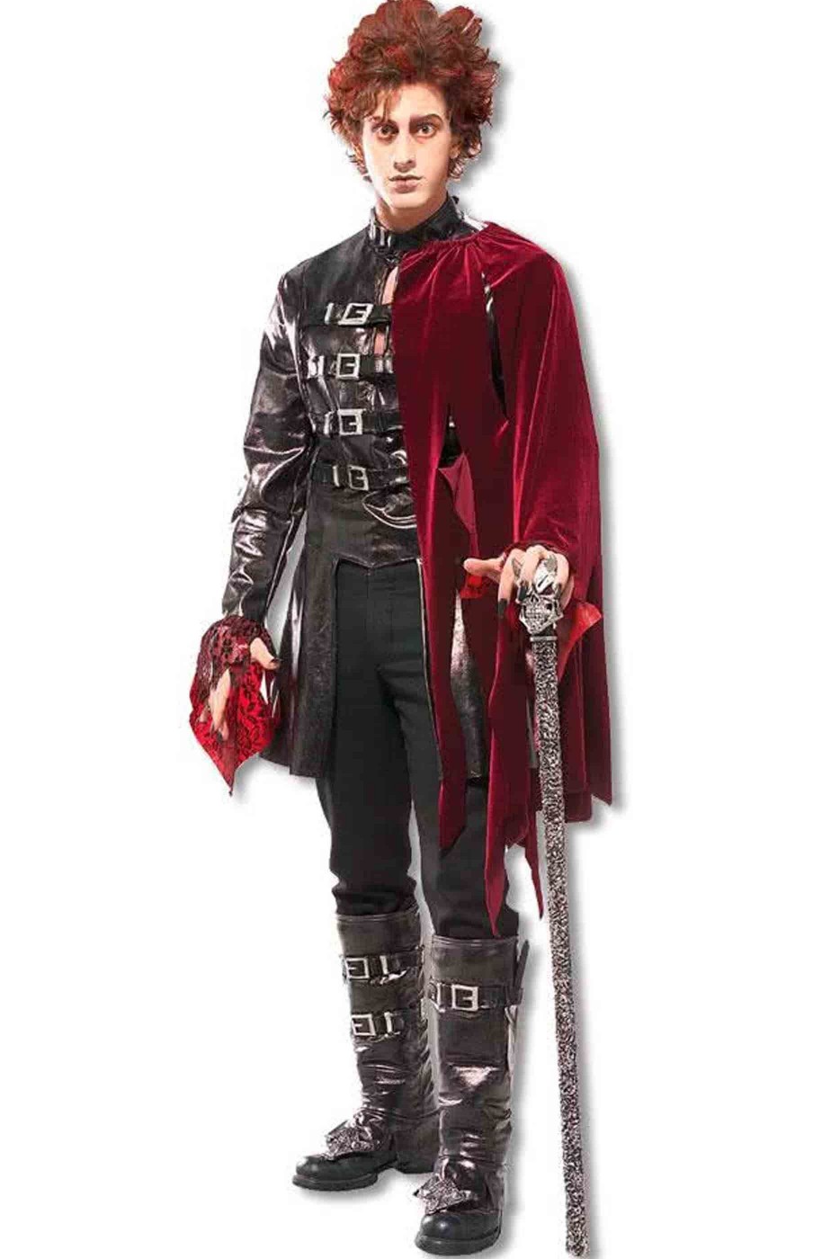 Costume Halloween uomo vampiro principe delle tenebre