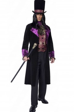 Costume Halloween adulto uomo vampiro conte gotico