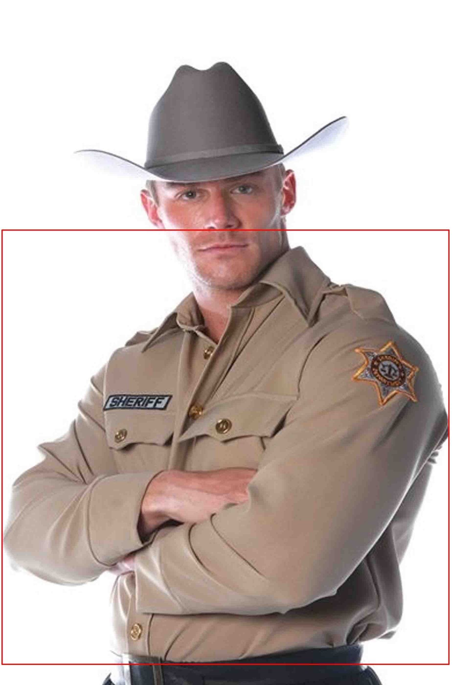 Camicia grigioverde da sceriffo americano adulto Rick Grimes Walking Dead