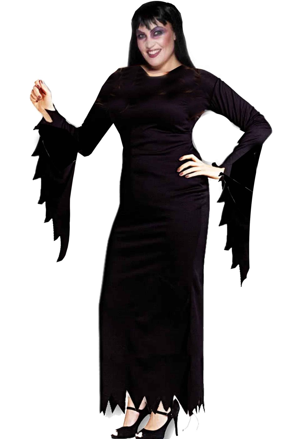 Costume da donna nero charlston anni 20 curvy