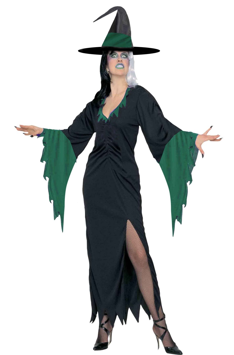 Accessorio Costume Halloween Carnevale Donna Cappello Strega Nero