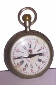 Orologio da taschino vintage stile anni 20 di metallo non funzionante oggetto di scena