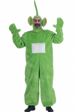Costume mascotte dipsy dei teletubbies verde