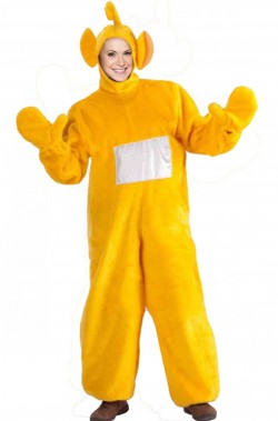 Costume di carnevale mascotte Teletubbies La-La giallo