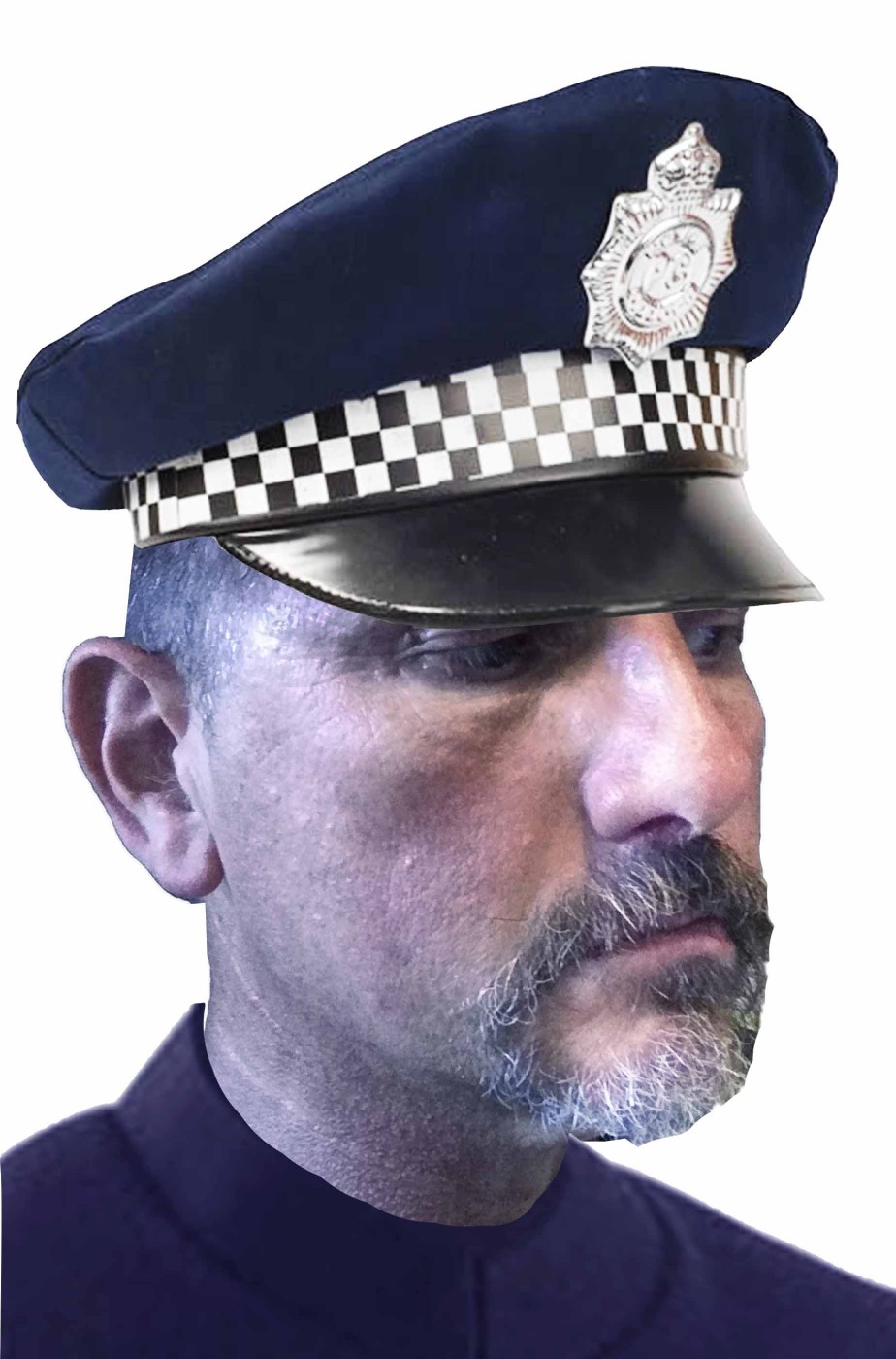 Cappello poliziotto scotland yard blu