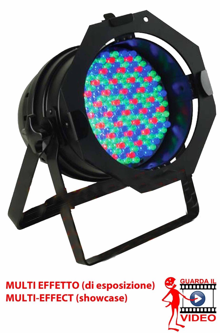 Faro proiettore LED multicolore professionale offerta di esposizione con effetti