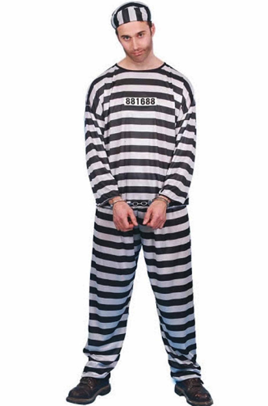 Vestito da carcerato uomo per carnevale