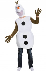 Vestito di carnevale mascotte Olaf di Frozen pupazzo di neve