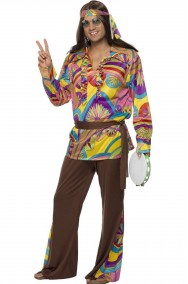 Vestito anni 70 psichedelico Hippie Style uomo
