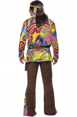 Costume anni 70 psichedelico Hippie Style uomo
