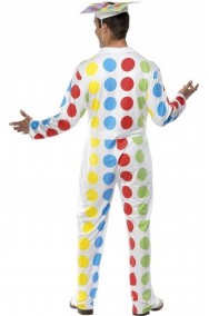 Costume di carnevale uomo a pois colorati twister