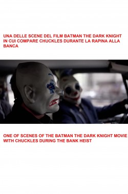Joker maschera clown rapina alla banca Chuckles