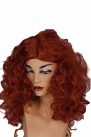 Parrucca donna lunga rosso ramato mossa