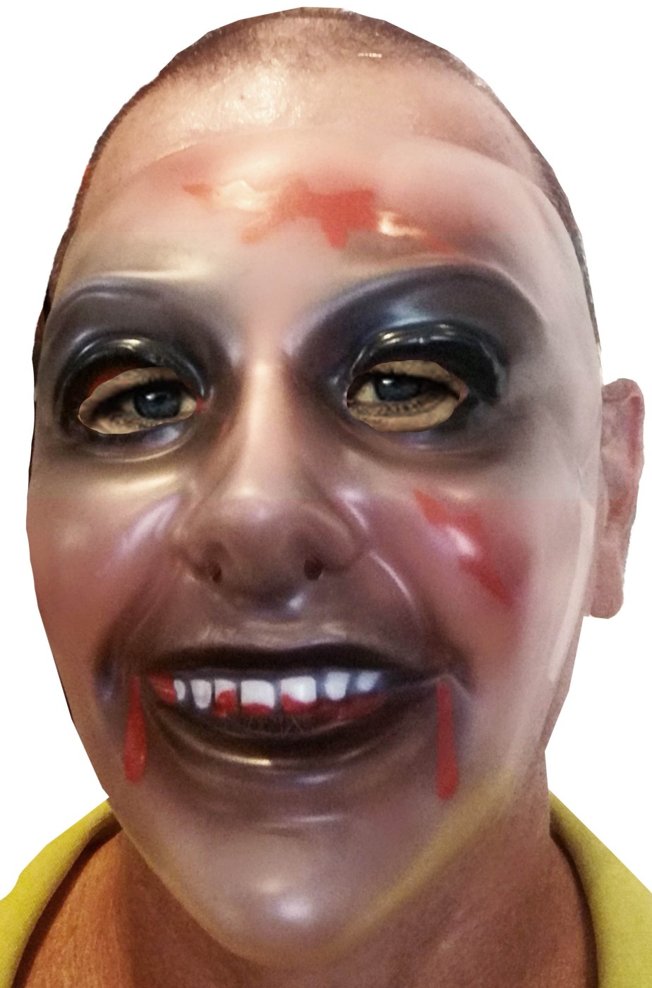 Maschera Halloween trasparente da vampiro zombie