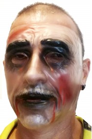 Maschera Halloween zombie trasparente